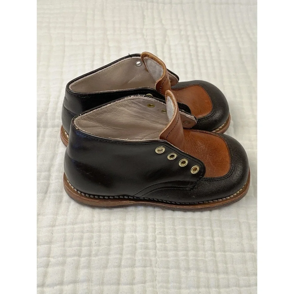 Vintage Little Shavers Foot Traits Toddler Shoes Size 6 Leather Made USA